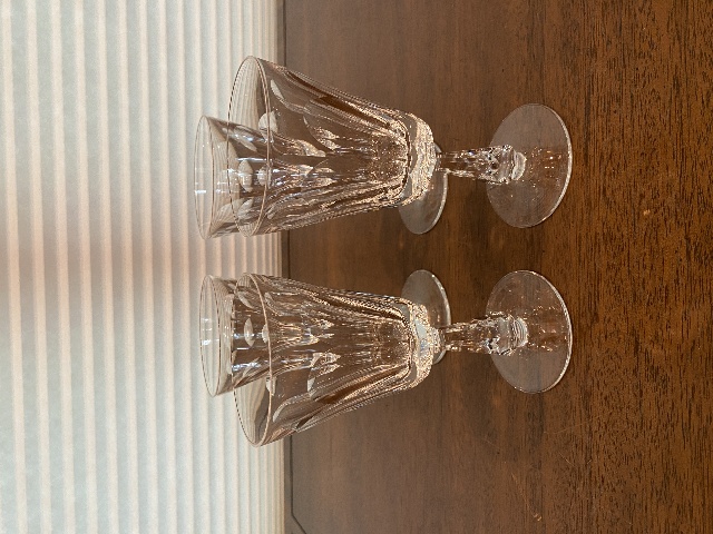 STUNNING VTG SET(4) WATERFORD Crystal GLENCREE Claret Wine Glasses SIGNED 6"H