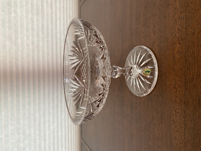 STUNNING Waterford DORSET Compote Candy Dish W/LABEL 7.75"H SIGNED