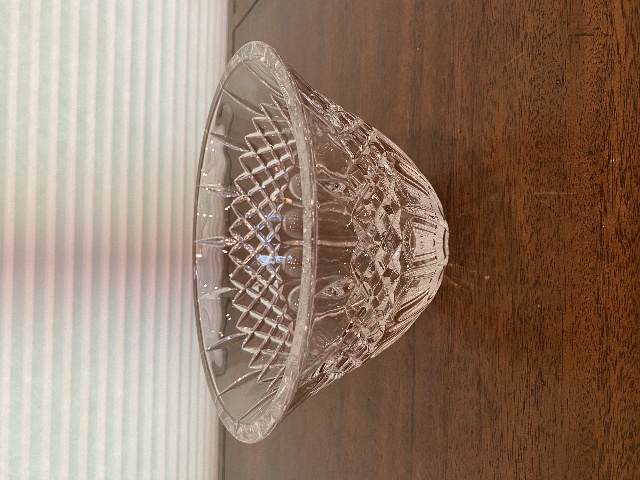 STUNNING VTG Marquis By WATERFORD Crystal SHELTON COLLECTION Bowl SIGNED 8"W