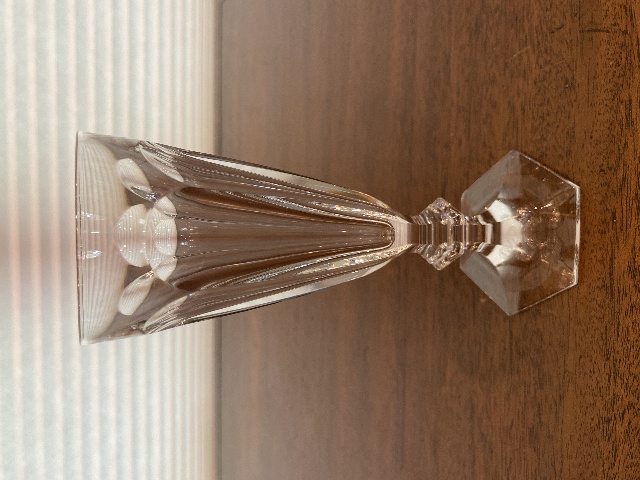BEAUTIFUL VTG BACCARAT Crystal HARCOURT 1841 Champagne Flute Glass 7"H SIGNED