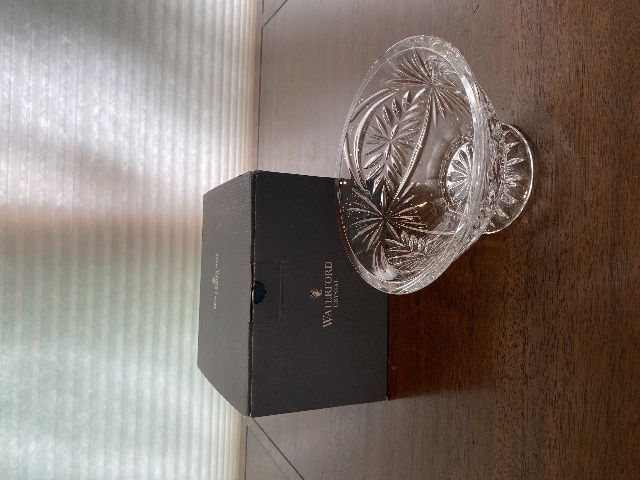 STUNNING VTG WATERFORD Crystal "TRACY" Bowl 6.5"W SIGNED W/BOX IRELAND SLOVENIA
