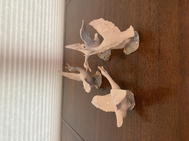 BEAUTIFUL VTG SET(4) LLADRO Duck Porcelain Figurines #1263,1264,1265 SPAIN