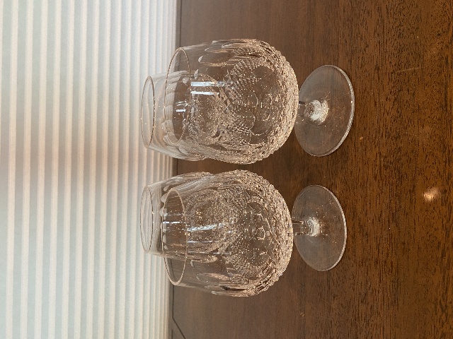 STUNNING VTG SET(4) WATERFORD Crystal COLLEEN LARGE Brandy Glasses SIGNED 5.25"H