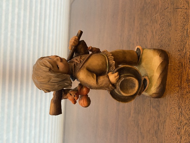 BEAUTIFUL VTG ANRI FERRANDIZ TRACKER LTD ED #319/1500 Wood Figurine ITALY 6.5"H