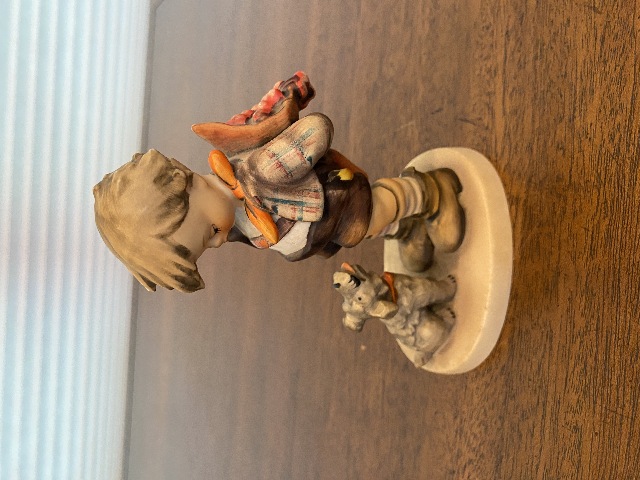 VTG Goebel Hummel "NOT FOR YOU" Porcelain Figurine #317, 5.5"H W.GERMANY TMK3