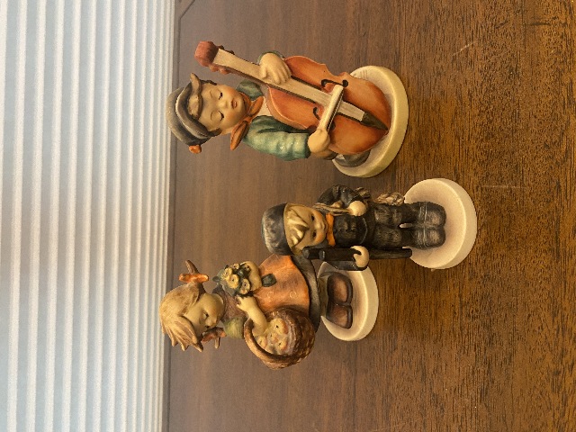 VTG SET(3) Goebel Hummel Figurines #355, 12 2/0, 1856 GERMANY TMK6, TMK3, TMK5