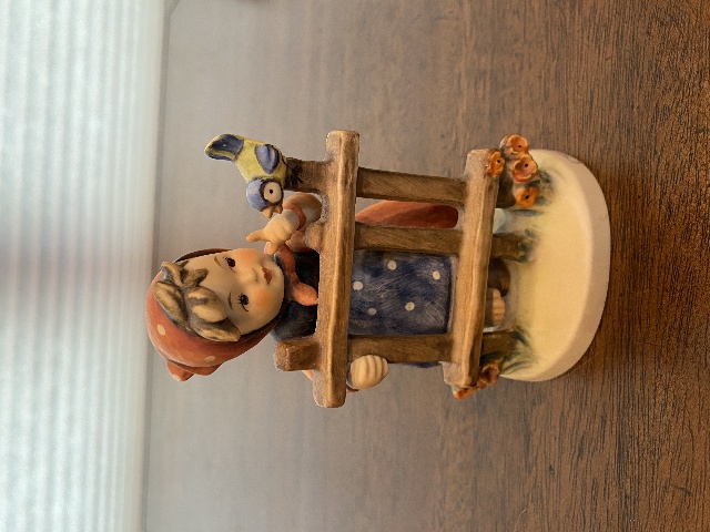 VTG Goebel Hummel SIGNS OF SPRING Figurine #203/1, 4.75"H, W.GERMANY TMK5