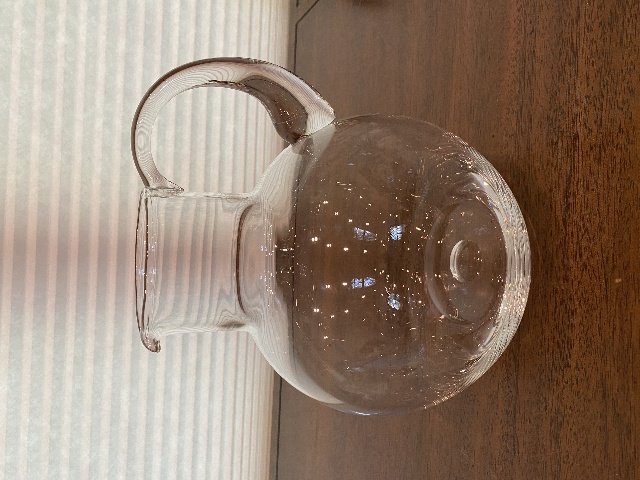 STUNNING VTG Tiffany & Co Clear Crystal Refresher Water Pitcher 8.75"H