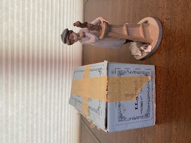 VTG LLADRO LITTLE SCULPTOR Glossy Porcelain Figurine #5358 W/BOX 8"H SPAIN