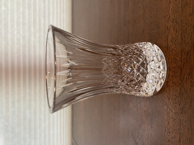 BEAUTIFUL VTG Waterford Crystal Flower Vase 6"H SIGNED