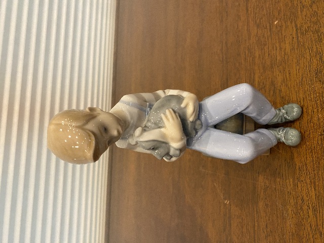 VTG NAO By LLADRO A FRIEND IN NEED Glossy Porcelain Figurine #1050 6.75"H SPAIN