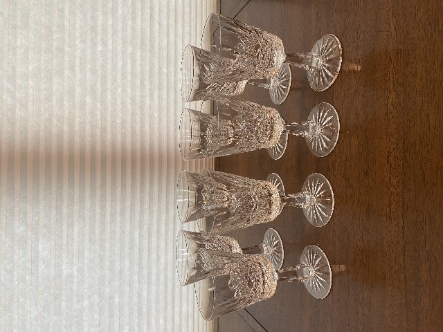 SET(8) BEAUTIFUL VTG WATERFORD Crystal KENMARE Water Goblets SIGNED 6.75"H