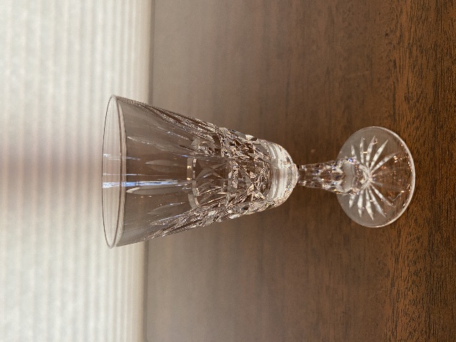 BEAUTIFUL VTG WATERFORD Crystal "KYLEMORE" Sherry Glass 5.25"H, SIGNED