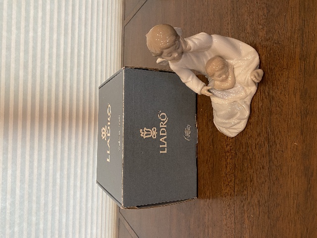 VTG LLADRO MY GUARDIAN ANGEL Glossy Porcelain Figurine #6961 W/BOX 5.5"H