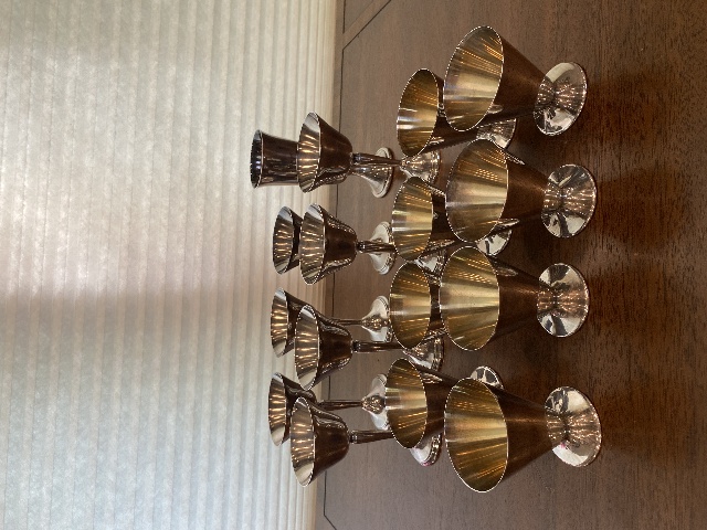 SET(16) VTG Gorham & W M Mounts Marked Silverplate Cups/Goblets