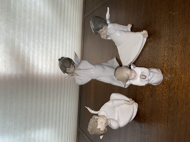 BEAUTIFUL VTG SET(4) LLADRO Glossy Angel Figurines #4959,4961,4962,4538 SPAIN