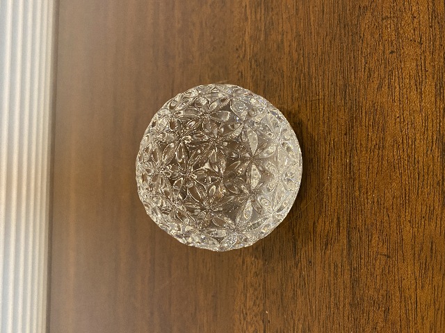 VTG WATERFORD Crystal Times Square 2000 STAR OF HOPE Paperweight, SIGNED 2.75"H