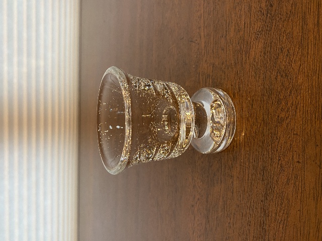 VTG STEUBEN Crystal Twisted Stem Toothpick Holder 3.25"H