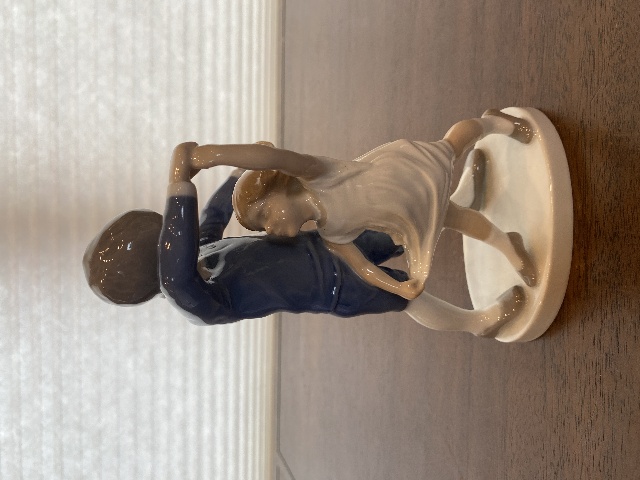 VTG BING & GRONDAHL DANCING CHILDREN Porcelain Figurine #1845 8.5"H DENMARK