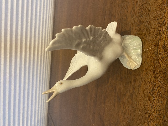 VTG LLADRO DUCK RUNNING Glossy Porcelain Figurine #1263 SPAIN 5.5"H