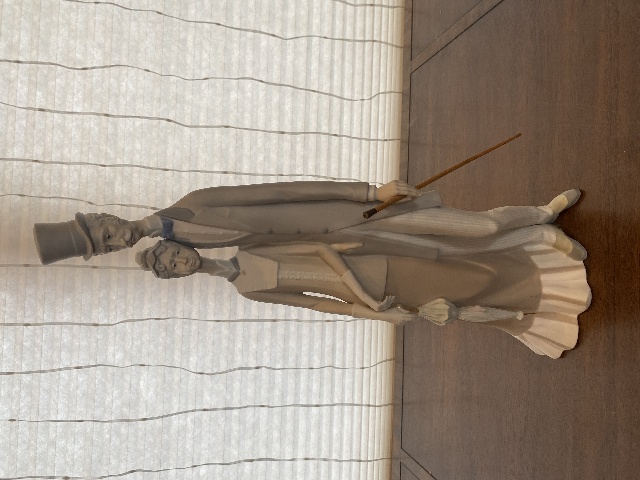 VTG LLADRO OLD FOLKS Matte Figurine #1033, SPAIN 19.5"H