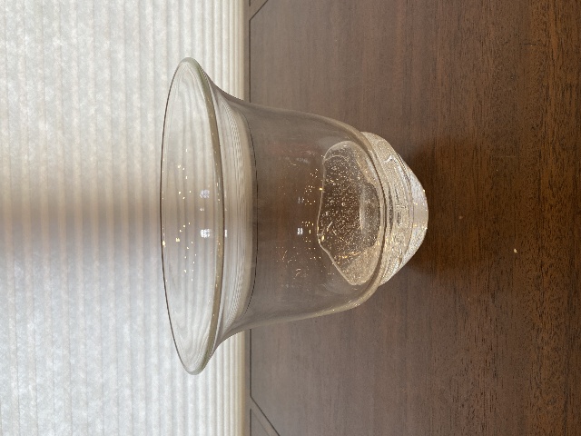 VTG STEUBEN Crystal Oceana Bowl W/Bubbles By DAVID BOWLER SIGNED 7.5"H