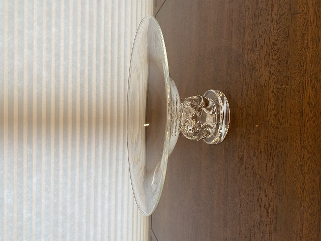 VTG STEUBEN 7884 Crystal Footed Tazza Bowl By George Thompson 10.5"W SIGNED