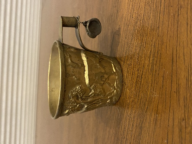 VTG Small Mycenaean-minoan Art Replica Handmade Gold Bull Cup MADE IN GREECE