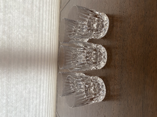 SET(6) Cristal D'Arques-Durand TUILLERIES VILLANDRY Old Fashioned Glasses 3.5"H