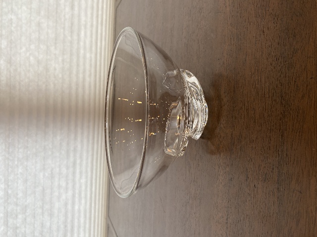 VTG Clear STEUBEN, DONALD POLLARD #8060 SPIRAL Base Crystal Bowl 7"W SIGNED