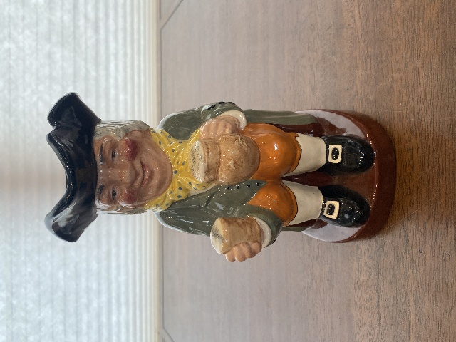 VTG Royal Doulton HAPPY JOHN Character Porcelain Toby Mug 8.75"H ENGLAND