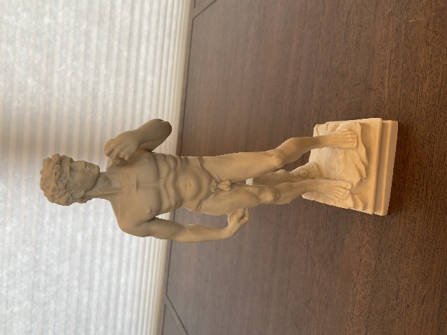 R. LEONI Michelangelo's "DAVID" Replica Resin Sculpture DEP ROMA 10.25"H ITALY
