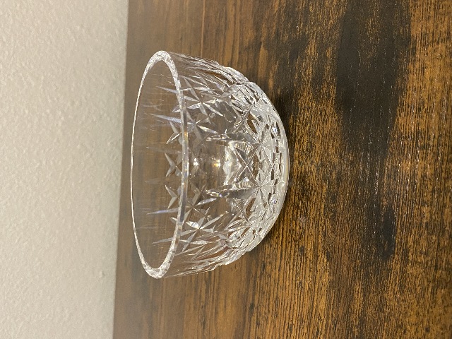 VTG Waterford Crystal ROSSLARE Cut Finger Bowl SIGNED 4"W