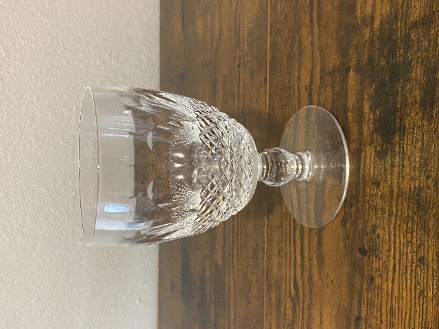 VTG WATERFORD Crystal COLLEEN Short Stem Water Goblet SIGNED 5.25"H