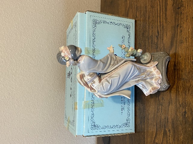 VTG LLADRO "Mayumi" Geisha Porcelain Figurine W/BOX #1449 9.5"H SPAIN