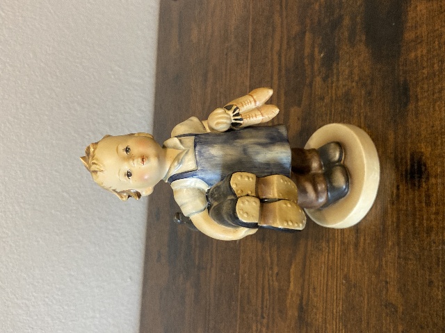 RARE VTG Goebel Hummel BOOTS Figurine #143 6.75"H MADE IN US ZONE GERMANY TMK1