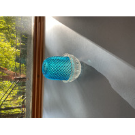 Vintage Clarke Pyramid Blue Fairy Lamp