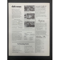 Jaguar Journal Summer 1974 Automotive Magazine
