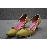 Vintage Early 60's Taj Gold Sole/Brass Heel/Pink Lining Shoes