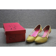 Vintage Early 60's Taj Gold Sole/Brass Heel/Pink Lining Shoes