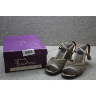 Exclusively Garolini Suede Open Toe Strappy Wedge Heel