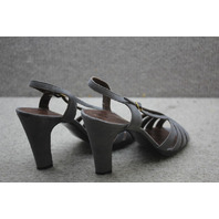 Gamins Grey Aries Suede Open Toe Strappy Pump Heels