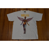 Nirvana In Utero Authentic Vintage 90s T-Shirt Size XL Giant Tag