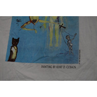 Vintage Nirvana Kurt Cobain 1994 The End of Music Tribute T-Shirt Size XL Giant by Tultex