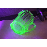 Green Uranium Glass 16 oz A & J Hand Mixer/Egg Beater