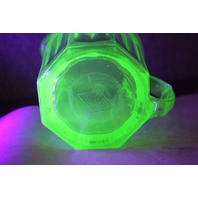Green Uranium Glass 16 oz A & J Hand Mixer/Egg Beater