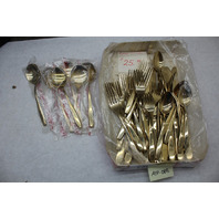 40 Piece Vintage Dirigold Dirilyte Goldware Regal Flatware Set