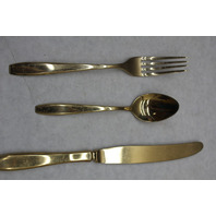 40 Piece Vintage Dirigold Dirilyte Goldware Regal Flatware Set