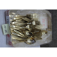 40 Piece Vintage Dirigold Dirilyte Goldware Regal Flatware Set