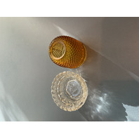 Vintage Clarke Pyramid Amber Fairy Lamp